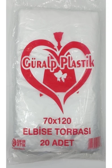 GÜRALP Elbise Poşeti (70X120 CM) - 20 Adet ürün görseli 1