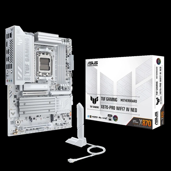 ASUS TUF GAMING B850-PRO WIFI7 W NEO, 4xDDR5, 3x M.2, HDMI, DP, Type-C, Wi-Fi 7, Bluetooth v5.4, AM5 Soket GAMING Anakar ürün görseli 1