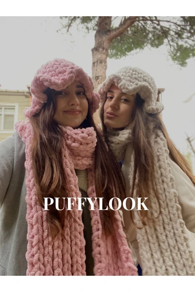 Alize Puffylook Peluş Örme Şapka(RENKLERİ MEVCUTTUR) ürün görseli 1