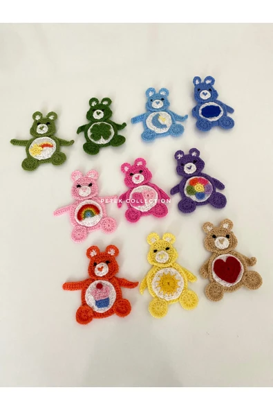 Petek Collection Örgü Ayıcık Motifler 8/9 cm (4’lü paket) ürün görseli 1
