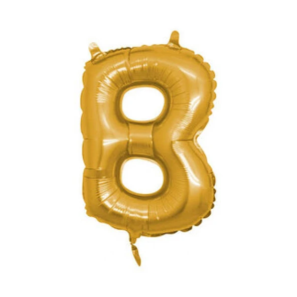 Folyo Balon Harf B Altın 16 inç(40cm) ürün görseli 1