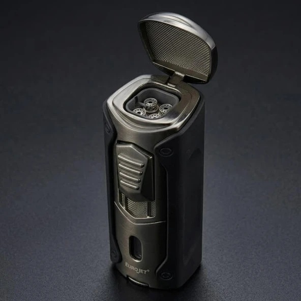 Euro Jet Dört Torch Gunmetal Pürmüz Puro Çakmağı ürün görseli 1