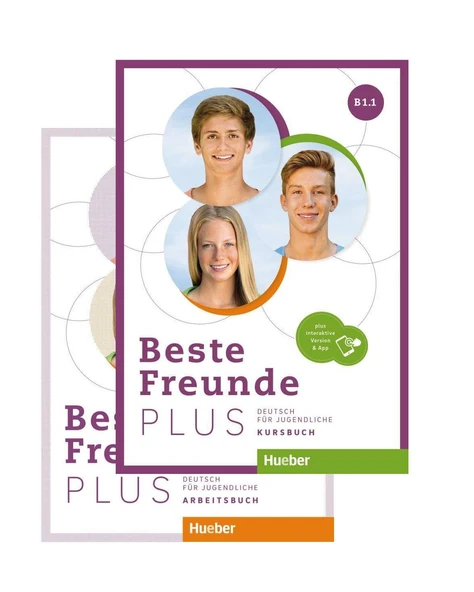 Beste Freunde PLUS B1.1: Kursbuch und Arbeitsbuch + Interactive Version & App ürün görseli 1