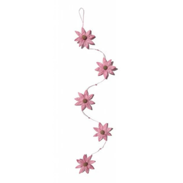 Süs Papatya Çiçeği 5 Li Set Pembe - Resim 2