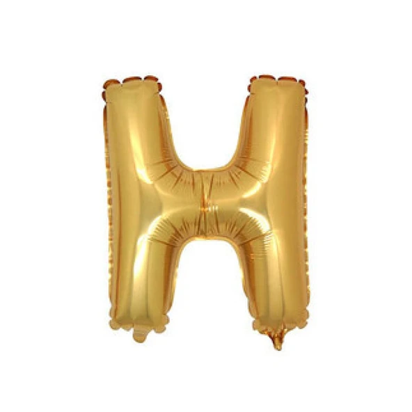 Folyo Balon Harf H Altın 16 inç(40cm) ürün görseli 1