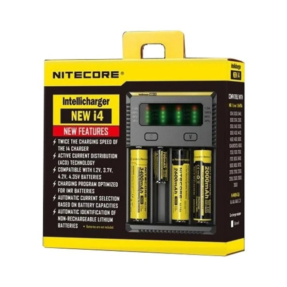 Nitecore New İ4 İntelli Charger Li-ion / Nı-cd / Nı-mh Pil Şarj Cihazı ürün görseli 1