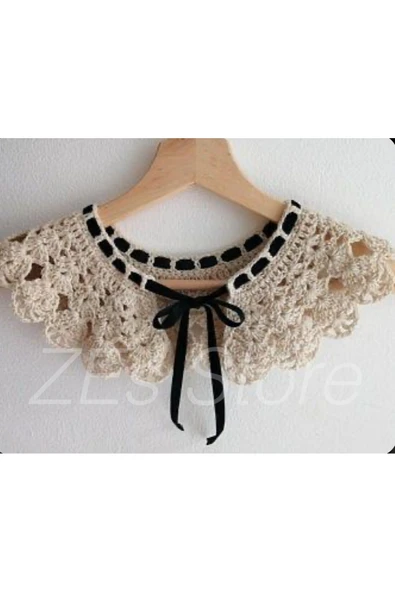 zes store Zes Pinterest model kurdaleli örgü yakalık ürün görseli 1