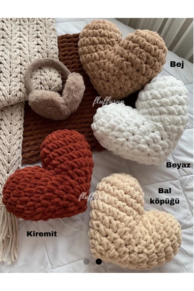 Alize Kalp yastık puffy - Resim 2