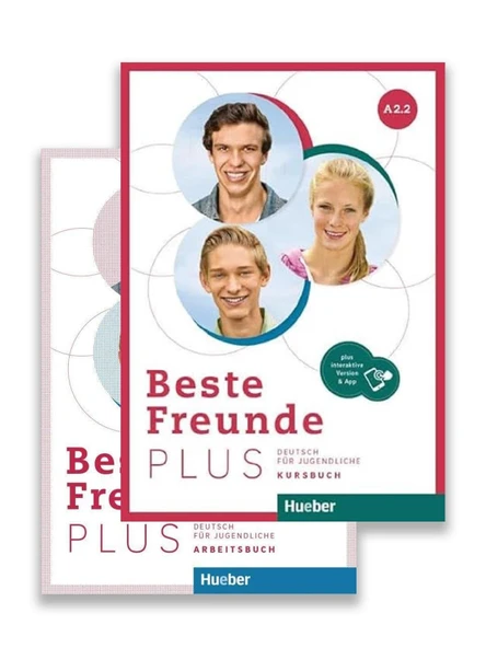 Beste Freunde PLUS A2.2: Kursbuch und Arbeitsbuch + Interactive Version & App ürün görseli 1