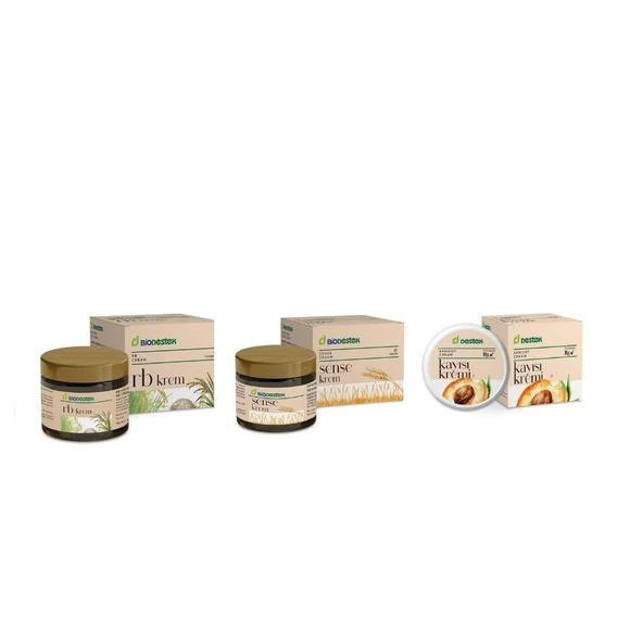 Biodestek Krem Seti -Rb Krem 140G-SENSE Krem 140G-KAYISI Krem 45G ürün görseli 1