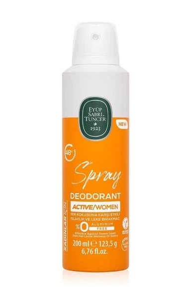 Eyüp Sabri Tuncer Active - Kadın Sprey Deodorant 200 ml ürün görseli 1