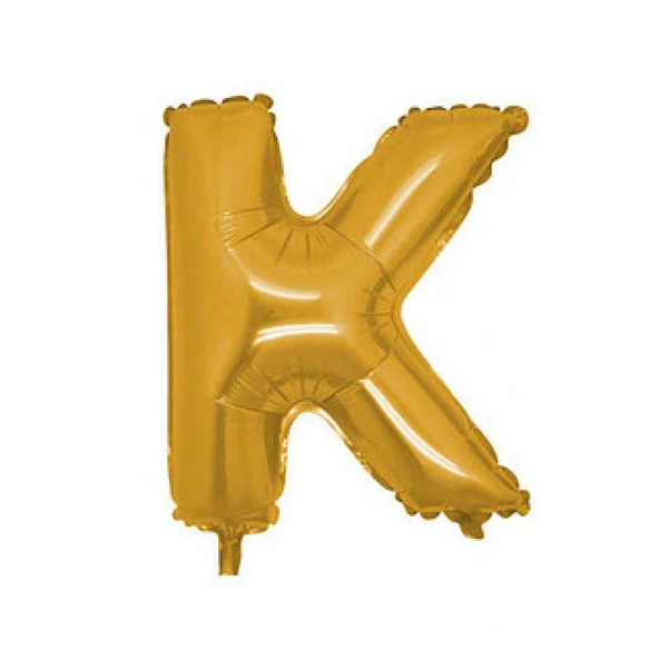 Folyo Balon Harf K Altın 16 inç(40cm) ürün görseli 1