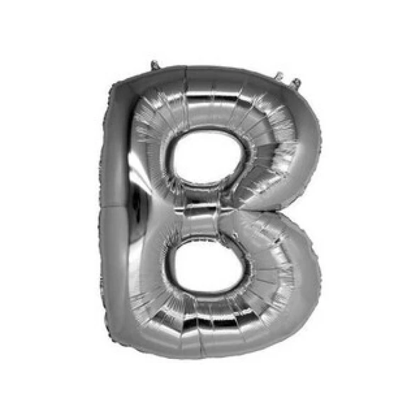 Folyo Balon Harf B Gümüş 16 inç(40cm) ürün görseli 1