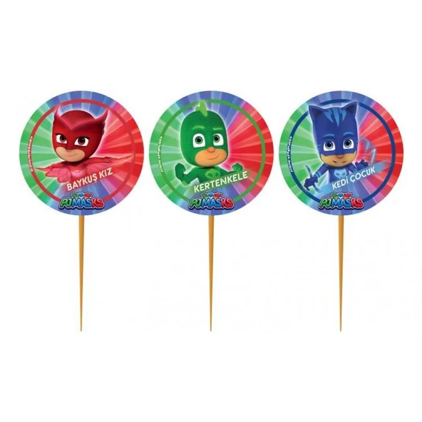 Pj Masks Pjmaskeliler Kürdan Lisanslı 10'li ürün görseli 1