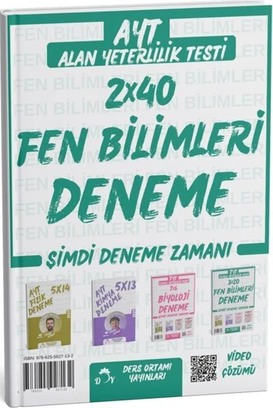 Ders Ortamı AYT Fen Bilimleri 2 Deneme Tamamı Video Çözümlü Ders Ortamı Yayınları ürün görseli 1