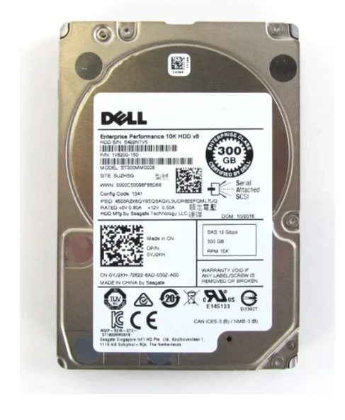 Dell ST300MM0008 300GB 10K RPM SAS 12Gb s 2.5inç Enterprise HDD ürün görseli 1