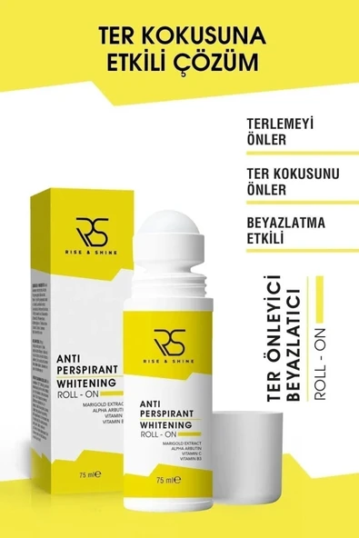 rise and shine Antiperspirant Whitening Roll-on - 75 Ml ürün görseli 1