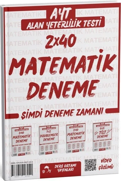 Ders Ortamı AYT Matematik Deneme Tamamı Video Çözümlü Ders Ortamı Yayınları ürün görseli 1