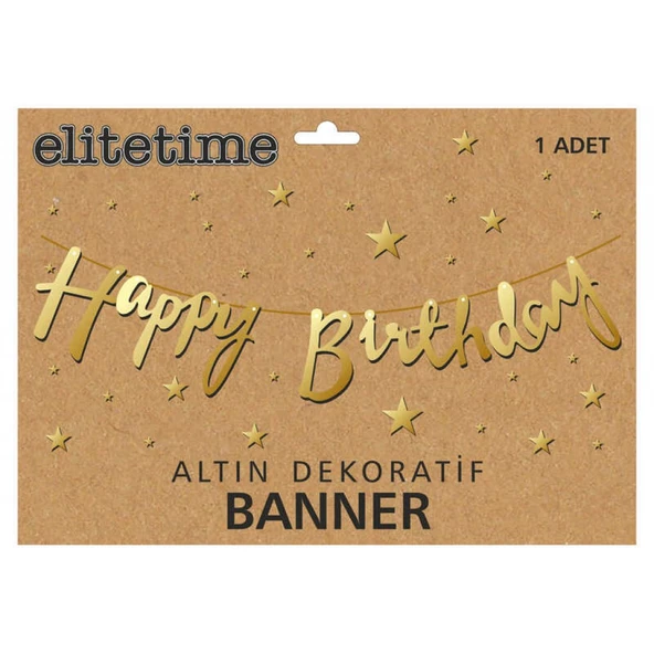 Flama Happy Brıthday Metalize Altın ürün görseli 1