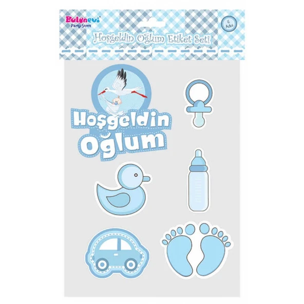 Hoşgeldin Oğlum Stıcker Set ürün görseli 1