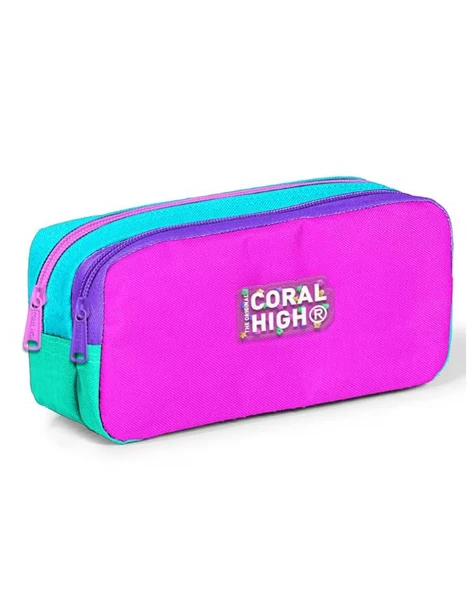 Coral High Çok Renkli İki Bölmeli Kalem Çantası 12117 ürün görseli 1