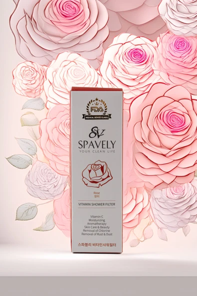 Spavely Duş Filtresi Gül Esanslı - Klor Ve Kireç Karşıtı, Kokulu, C Vitaminli 150 Gr ürün görseli 1