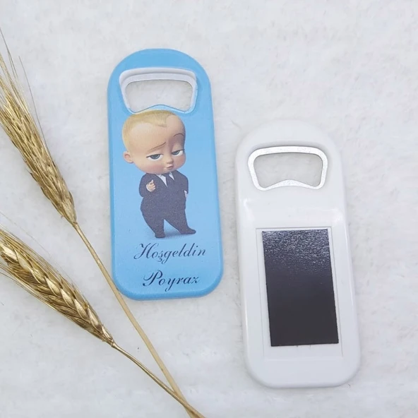 Patron Bebek Baskılı Dikey Açacak Magnet 4,5x10,5 cm Uv Erkek Bebek Magnetleri(30 Adet) ürün görseli 1