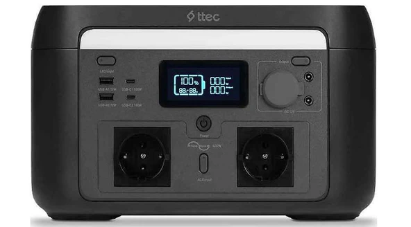 Ttec PowerMax Pro 600 W 512 Wh Taşınabilir Güç Kaynağı-AMBALAJ HASARLI SIFIR ÜRÜN ürün görseli 1