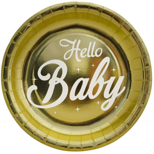 Hello Baby Tabak Metalize 23 cm 6'lı ürün görseli 1