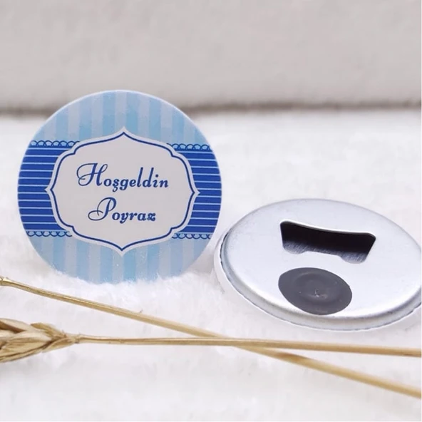 Sade Açacak Magnet Erkek Bebek Şekeri Uv Baskılı(30 Adet) ürün görseli 1