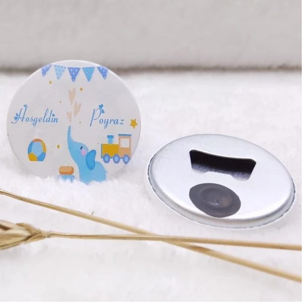 Açacak Magnet Erkek Bebek Şekeri Uv Baskılı(30 Adet) ürün görseli 1