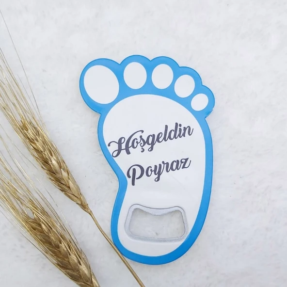Ayak Açacak Magnet 8x6 cm Uv Erkek Bebek Magnetleri Bebek Şekeri(30 Adet) ürün görseli 1