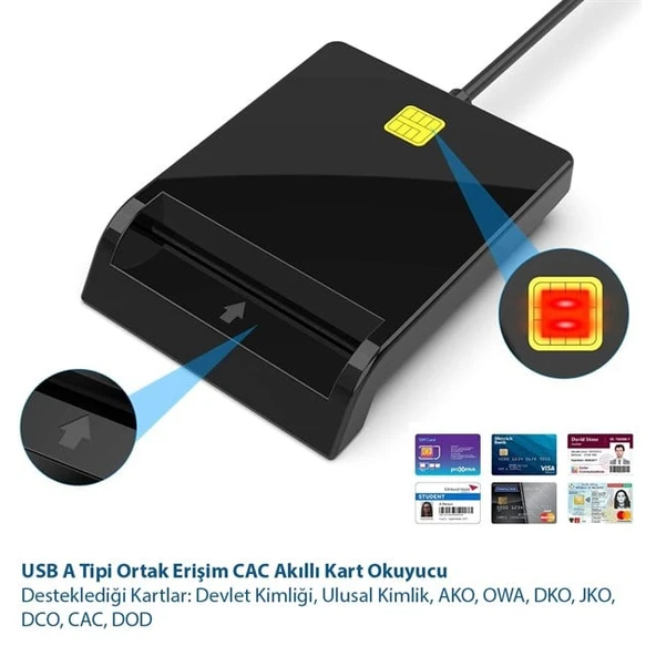 Powermaster PM-29960 USB Akıllı Kart Okuyucu CAC Reader - Resim 2