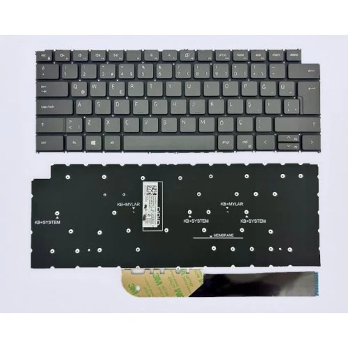 Ni-on Dell inspiron 13 5310 uyumlu Laptop Notebook klavye(KOYU GRİ TR) ürün görseli 1