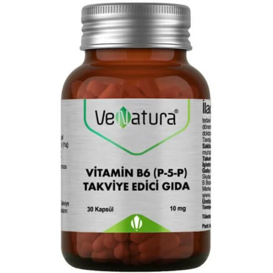Venatura Vitamin B6 (P-5-P Piridoksal 5′-fosfat) 30 Kapsül ürün görseli 1