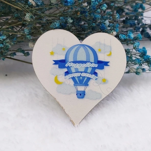 Balon Baskılı Ahşap Magnet Bebek Magnetleri(30 Adet) ürün görseli 1