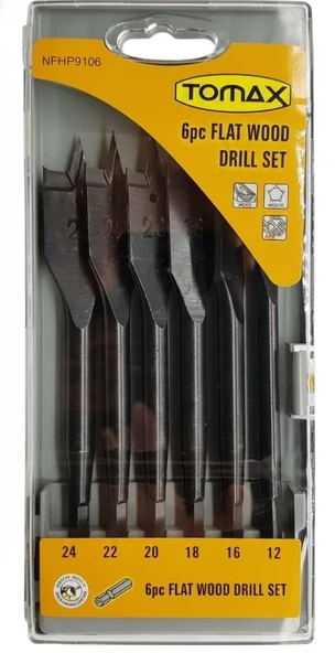 Tomax Yaprak Matkap Ucu Takımı 6 Parça 12 - 24 Mm ürün görseli 1