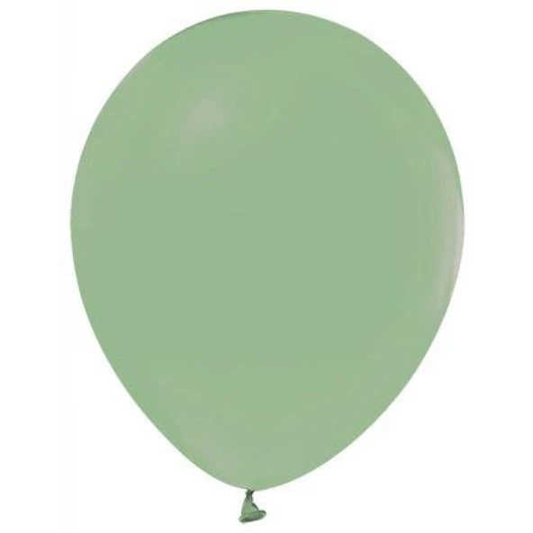 Balon Düz Pastel(makaron Balon) Küf Yeşili 100'lü ürün görseli 1