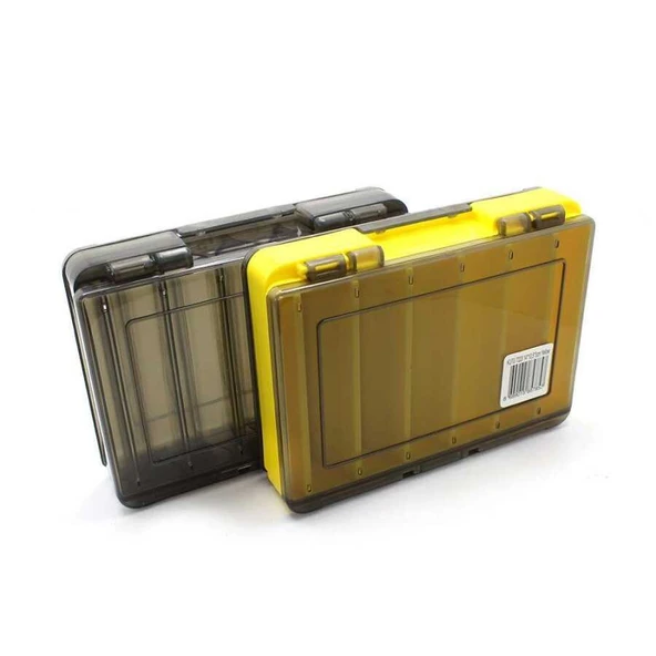 Captain 7223 Sahte Balık Kutusu 12 Gözlü 13x9x3cm  YELLOW ürün görseli 1