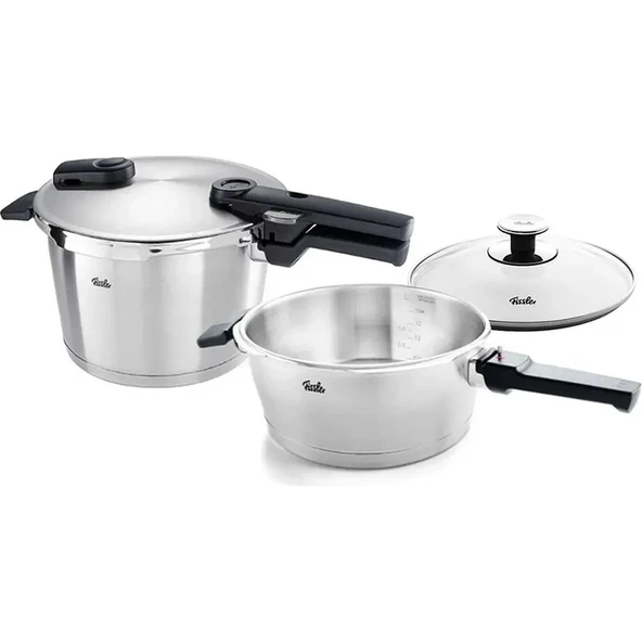 Fissler Vitaquick Premium Düdüklü Tencere 6,0 L + 3,5 L ürün görseli 1