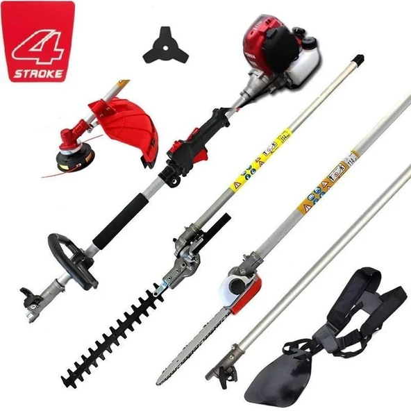 Gardenpro GX50 Çok Amaçlı Multi Tırpan Bahçe Seti 4 Zamanlı Motor ürün görseli 1