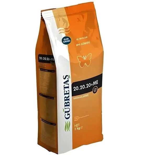 Gübretaş 20.20.20 Toz Gübre - Azot, Fosfor, Potasyum + ME 1 Kg ürün görseli 1