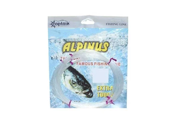 Captain Alpinus Poşet Misina 4x25 Bağlantılı 100mt Beyaz  Standart 1.00 MM ürün görseli 1