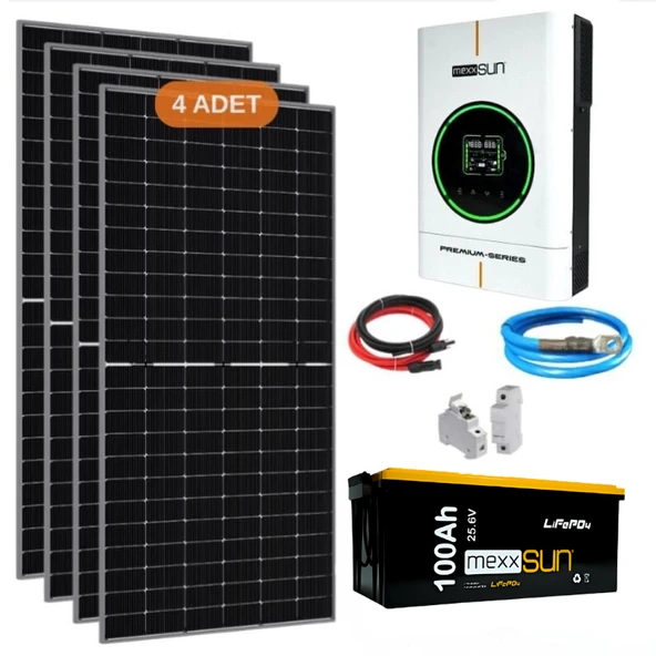 Yapı Solar 4 Kw Lityum Akülü Hazır Solar Enerji Paketi ürün görseli 1