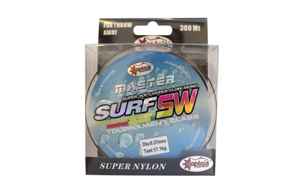 Captain Surf Master 300mt Monofilament Misina Multi Color  Standart 0.37 MM ürün görseli 1