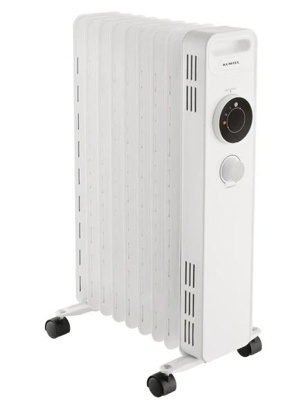 Kumtel Beyaz Radyatör 200 Watt 9 Dilim Isıtıcı Termostat Kontrollü Konforlu Kullanım ürün görseli 1