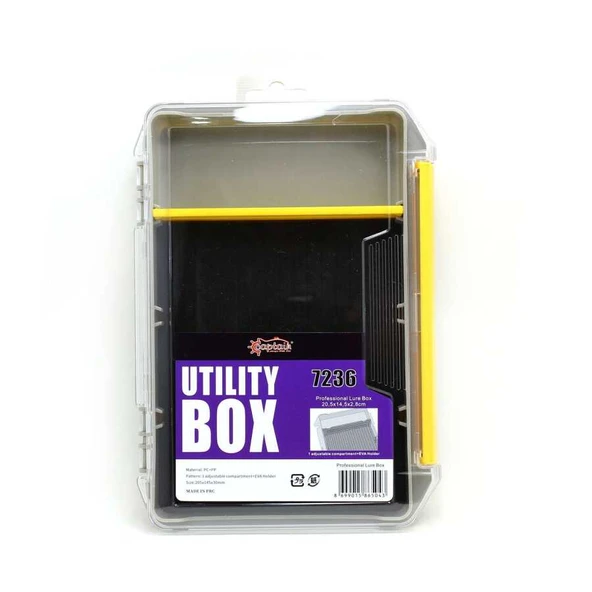 Captain 7236 Profesyonel Sahte Balık ve Jig Kutusu 20x14x3cm  Standart ürün görseli 1