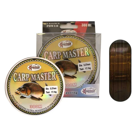Captain Carp Master 300mt Monofilament Misina Brown+Green  Standart 0.40 MM ürün görseli 1