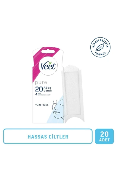 Veet Sir Ağda Bandı Pure Yüz 20'li ürün görseli 1