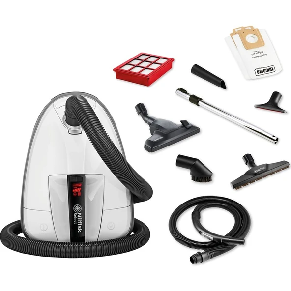 Nilfisk Selectallergy Select Hepa 14 650 W Toz Torbalı Elektrikli Süpürge Beyaz ürün görseli 1